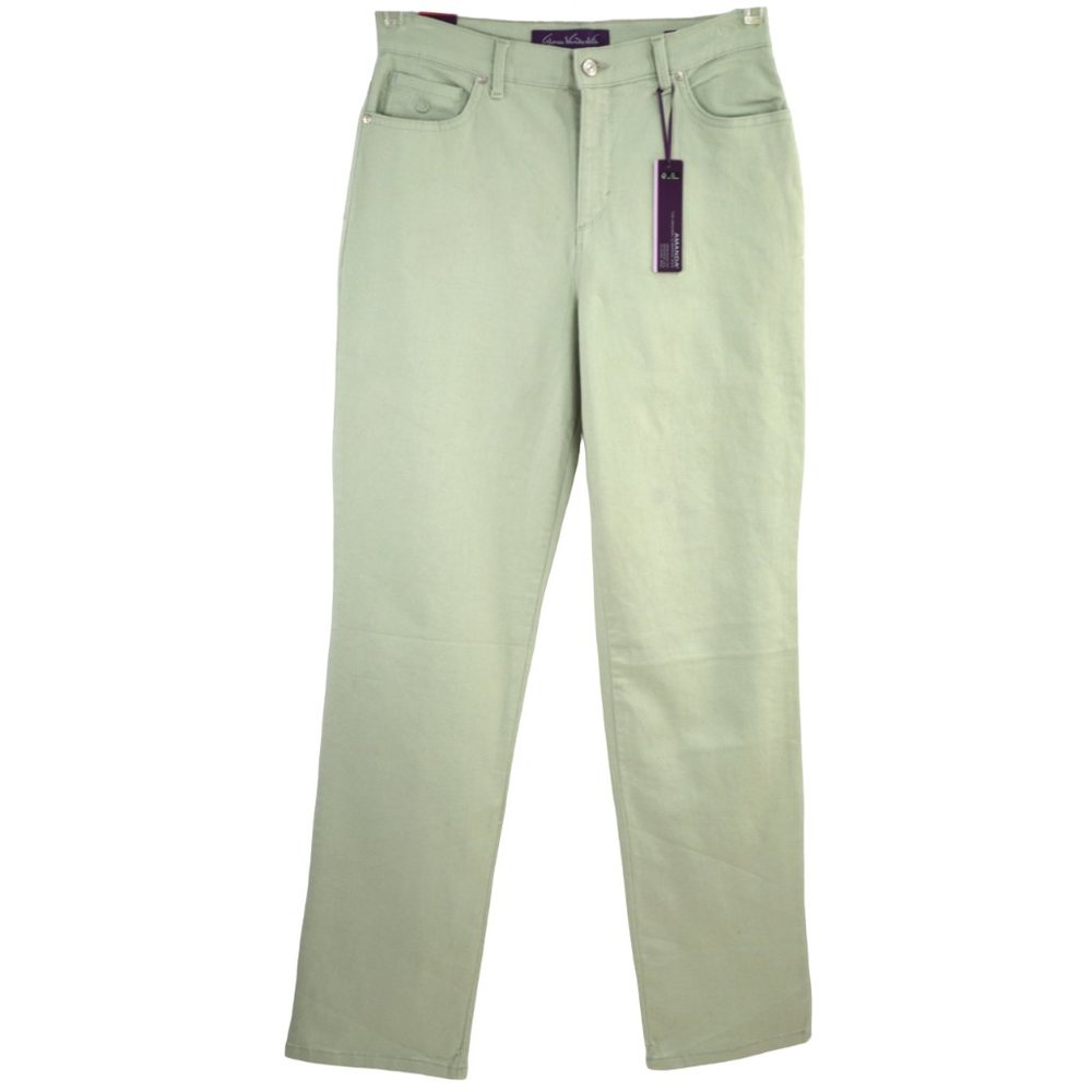 Gloria Vanderbilt AMANDA Jeans 6 or 8 Slimming Heritage Tapered Sage